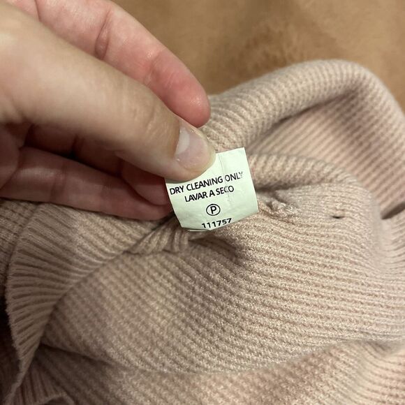 The Nines Mauve Dusty‎ Pink Textured Sweater Side Buttons Women's Medium - Picture 5 of 8